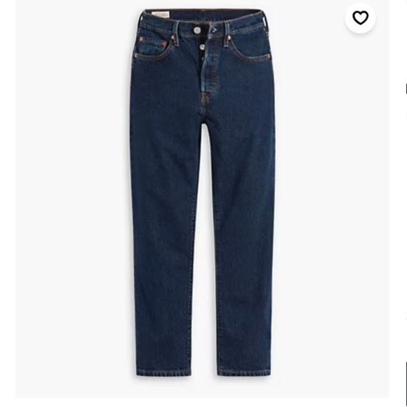 Levi's® Premium 501® ORIGINAL CROPPED JEANS size 28x28 - Picture 6 of 12